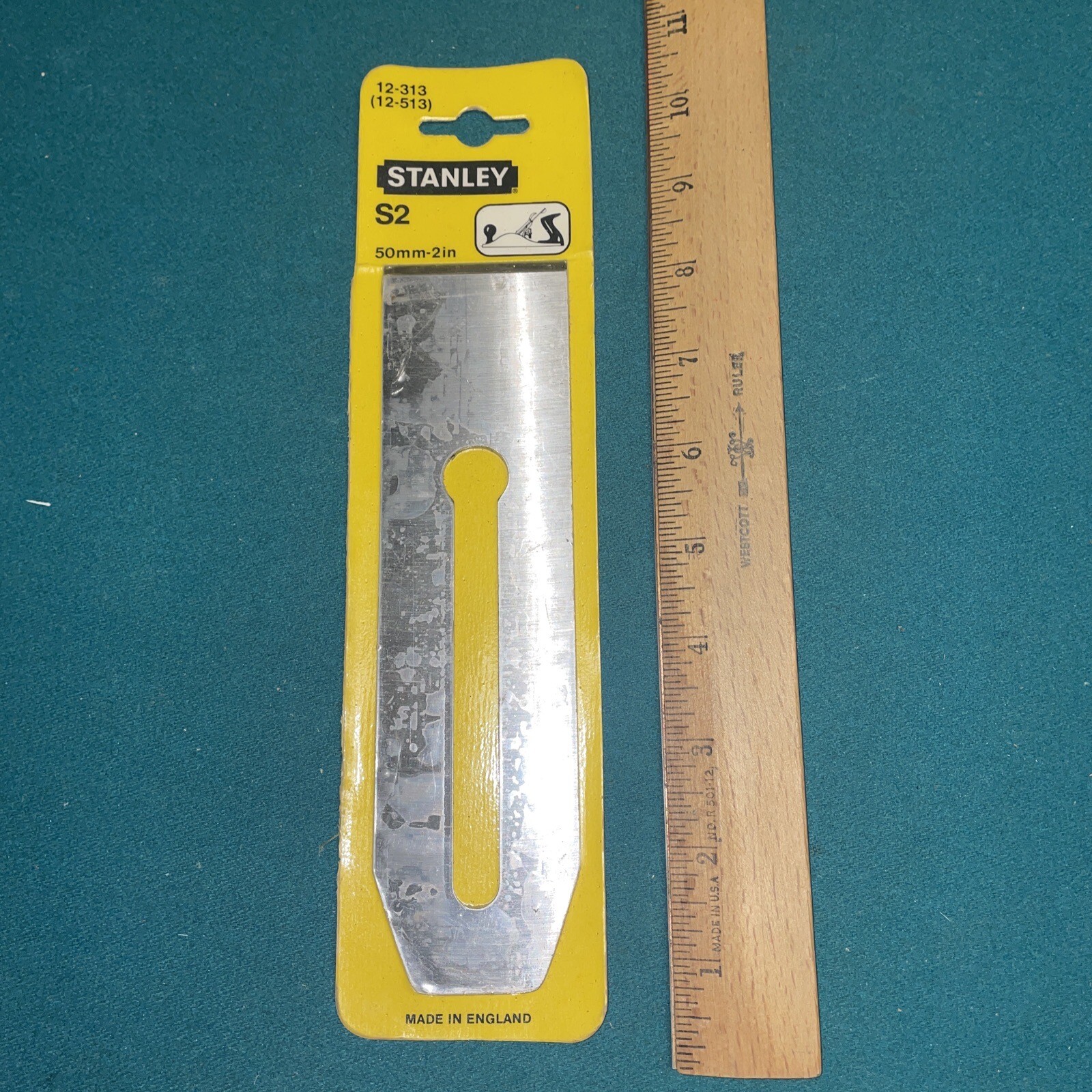 Stanley S2 Plane Cutter Blade Replacement 50mm-2IN #12-313 New In Packaging
