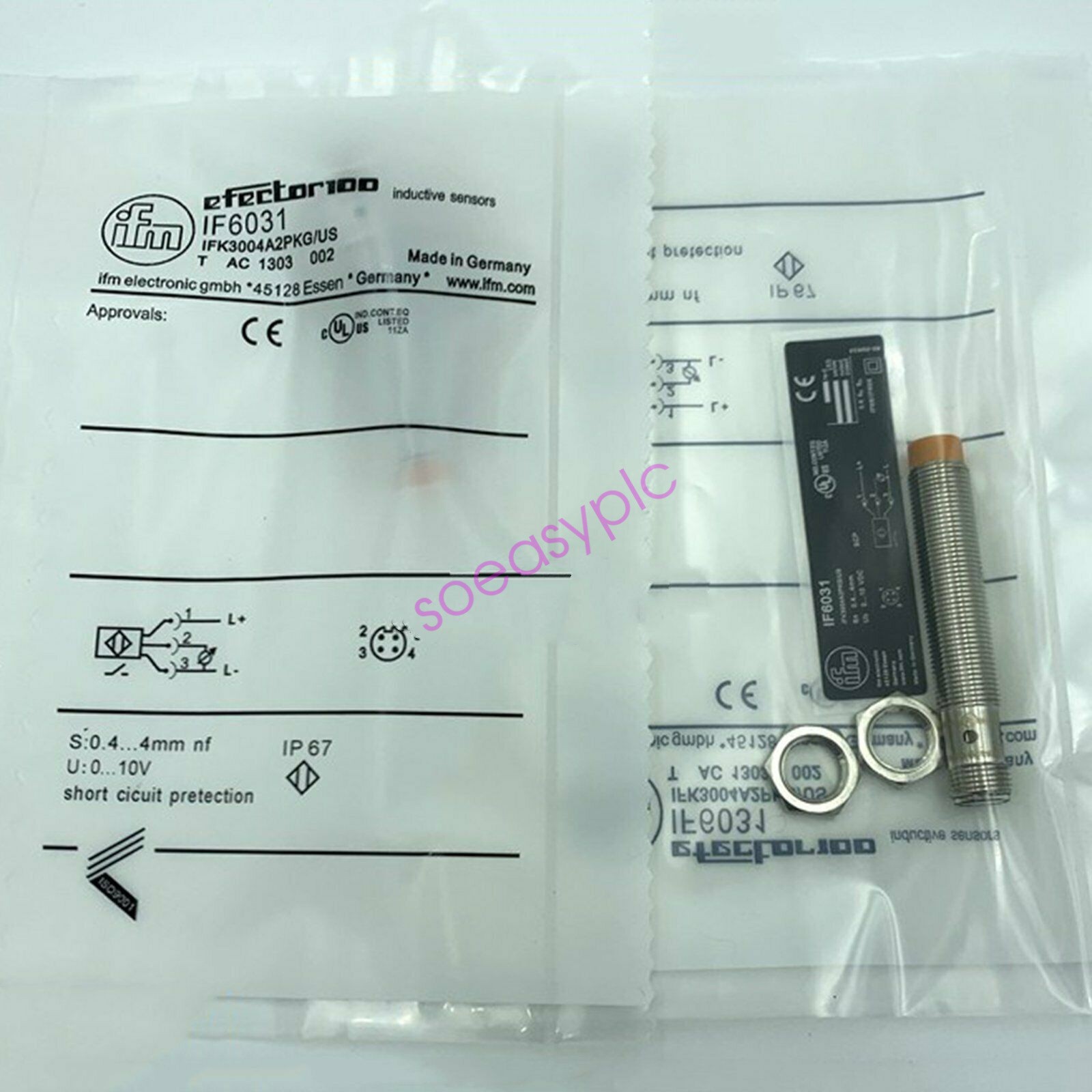 IFM IF6031 IFK3004A2PKG/US Proximity Switch New #