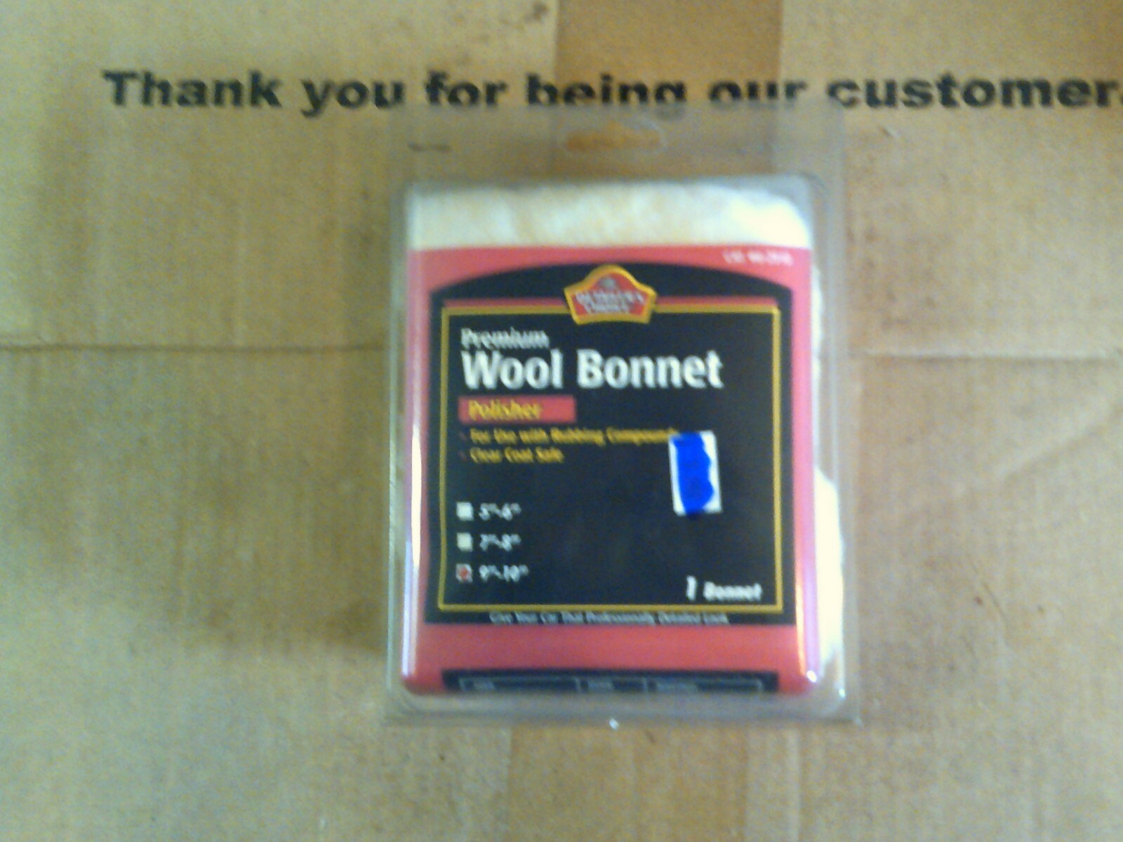 1 of Detailers Choice part # 6-2910 Premium Synthetic Wool Bonnet 9-10"