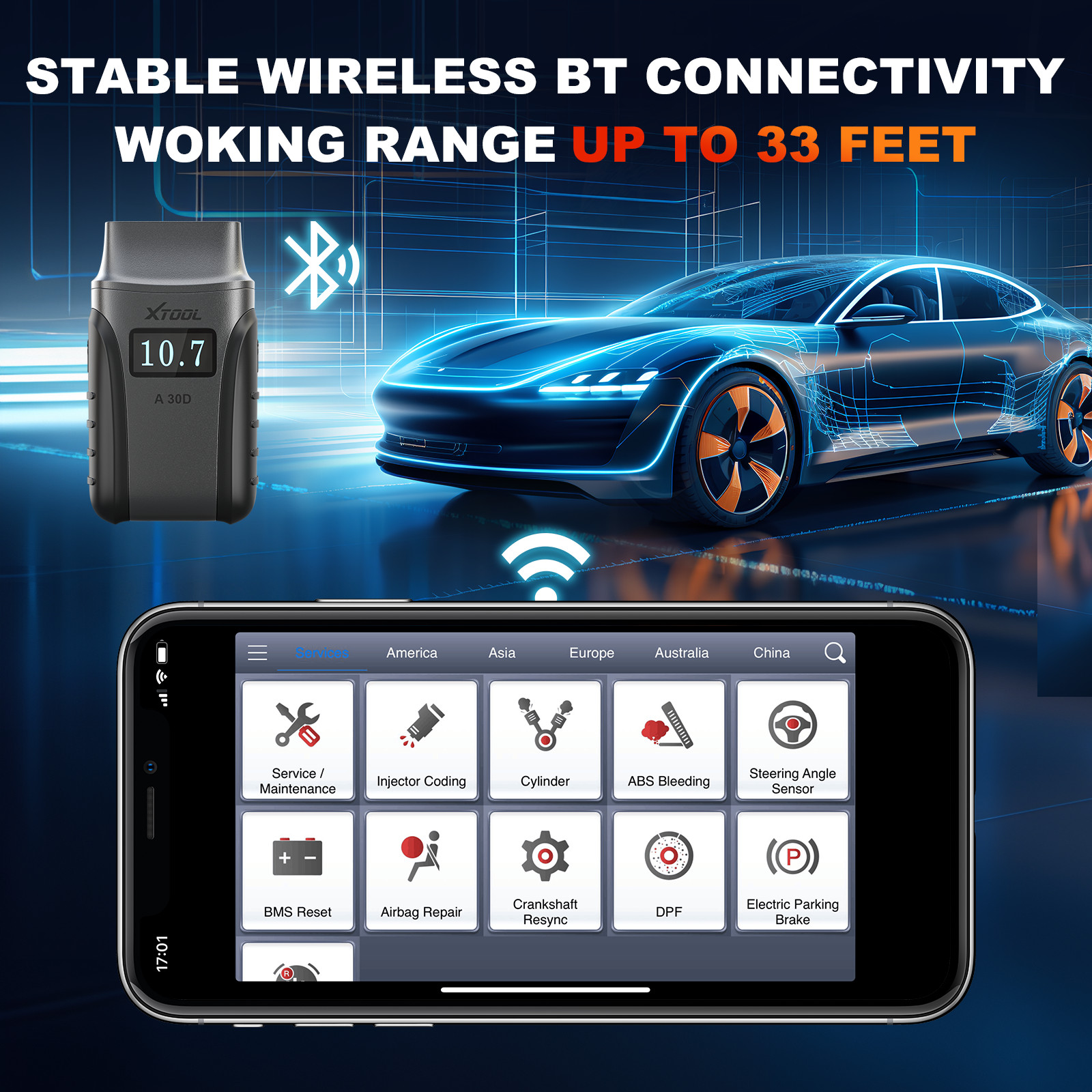 🏆2026 XTOOL A30D V2.0 BT OBD2 Scanner Bidirectional All System Diagnostic Tool