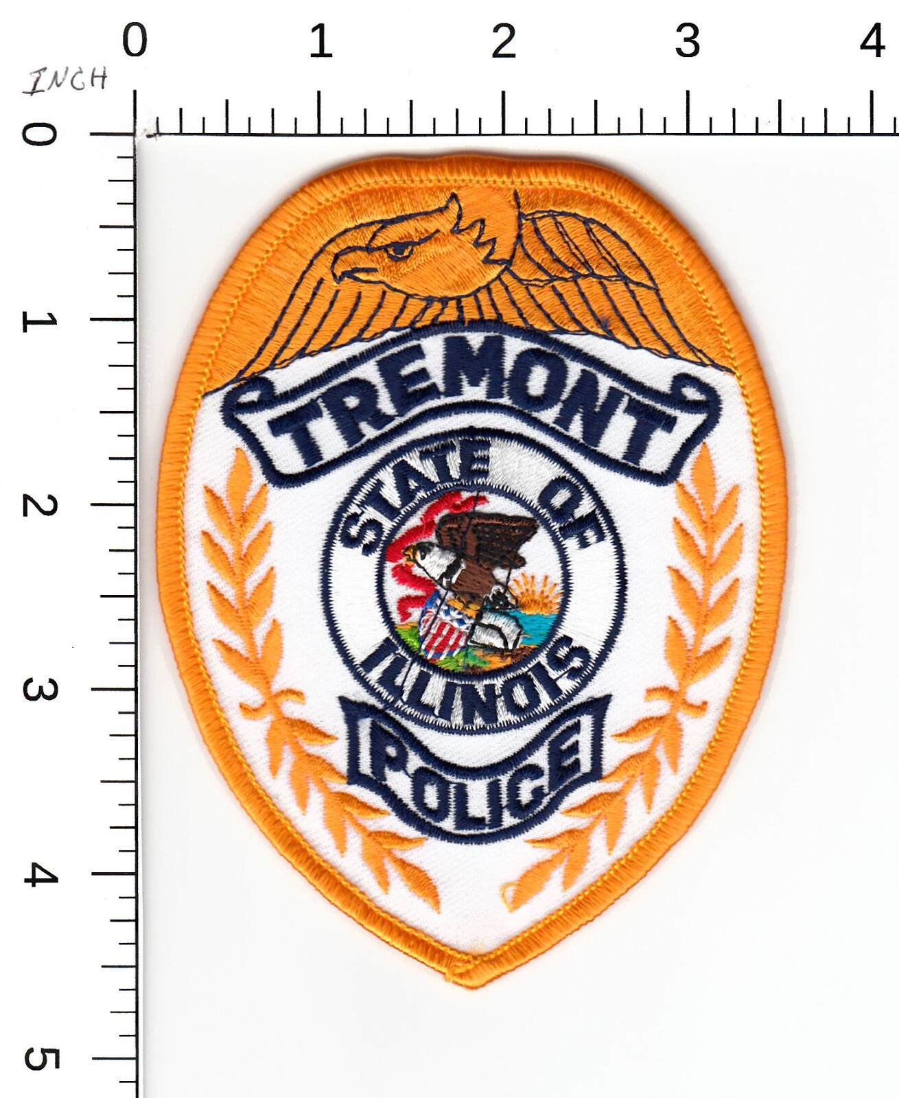 TREMONT ILLINOIS POLICE COLLECTIBLE PATCH (SMALL DEPT IN TAZEWELL COUNTY)
