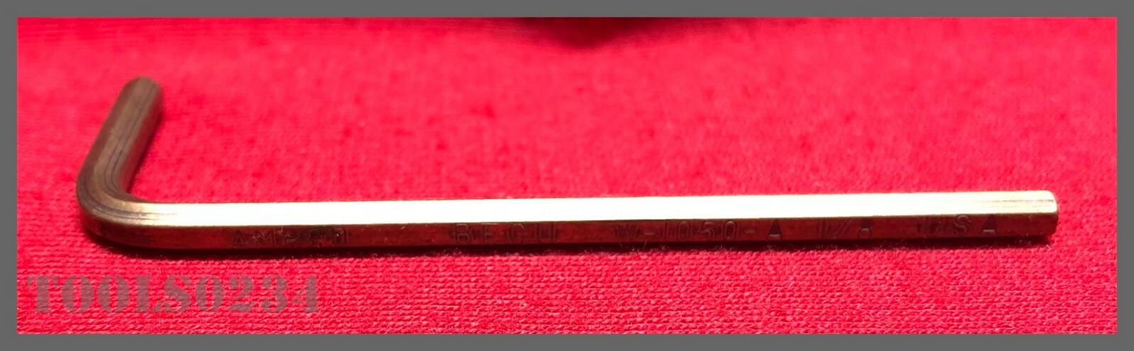 W1050A 1/8" Non-Sparking Hex Key Wrench 2-1/2" x 3/4" Legs Ampco