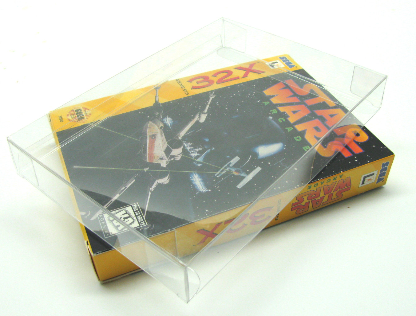 25x SEGA GENESIS 32X MEGA DRIVE BOX CLEAR PROTECTIVE GAME BOX SLEEVE CASE