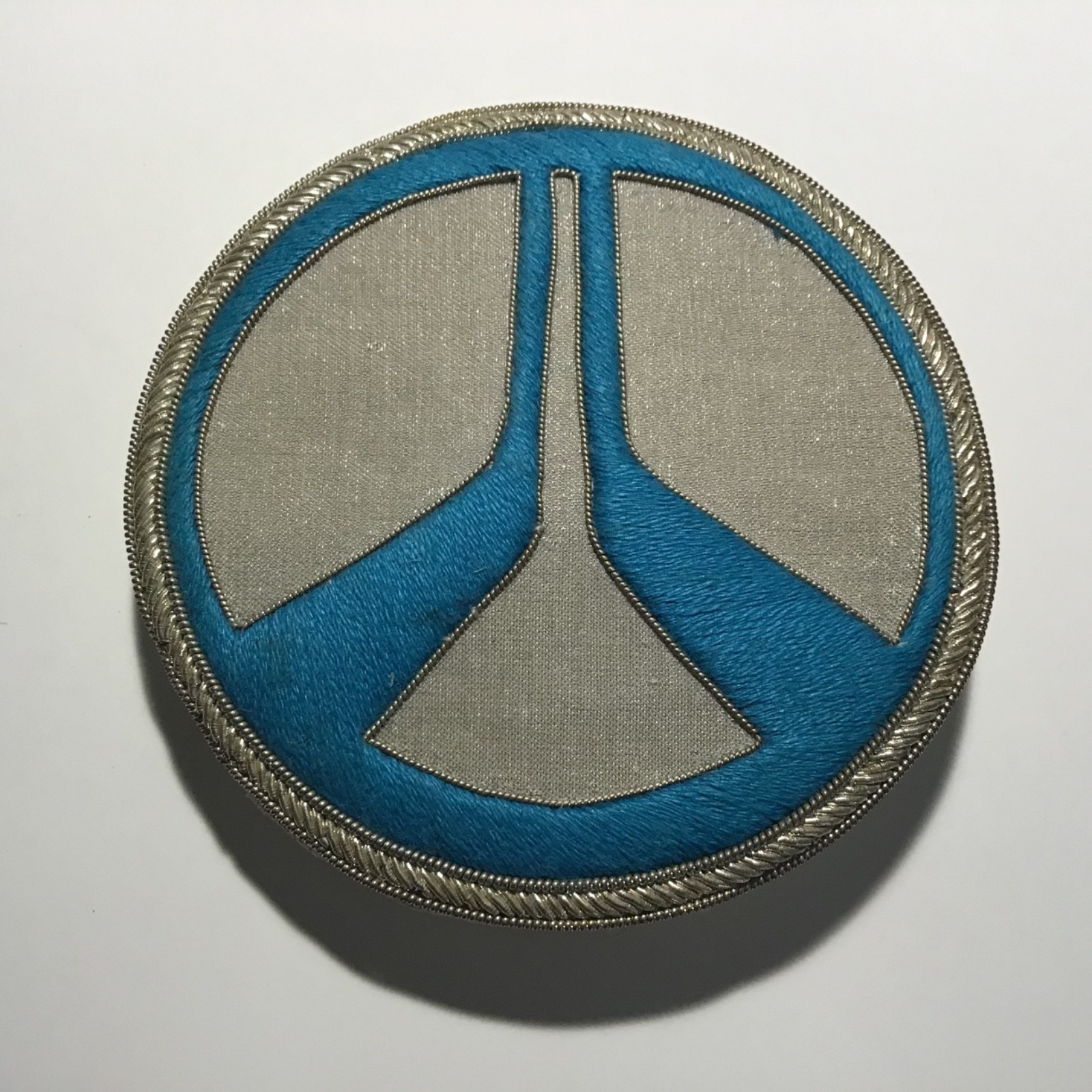 vintage NASA Rockwell international embroidered Astronaut Patch Pin 1970's