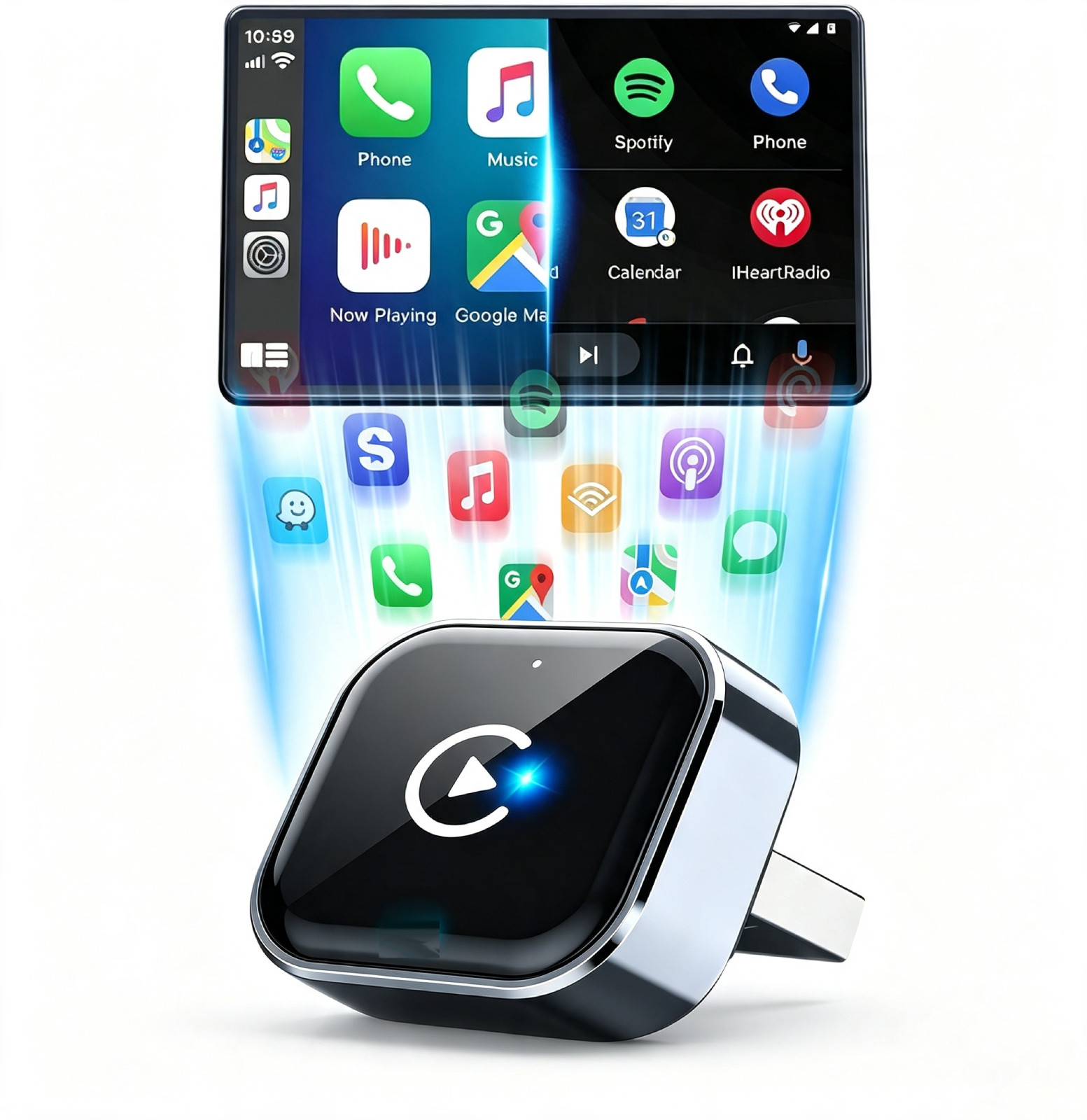 Wireless CarPlay Adapter for Apple Android for Ford F-350 Super Duty 2017–2026