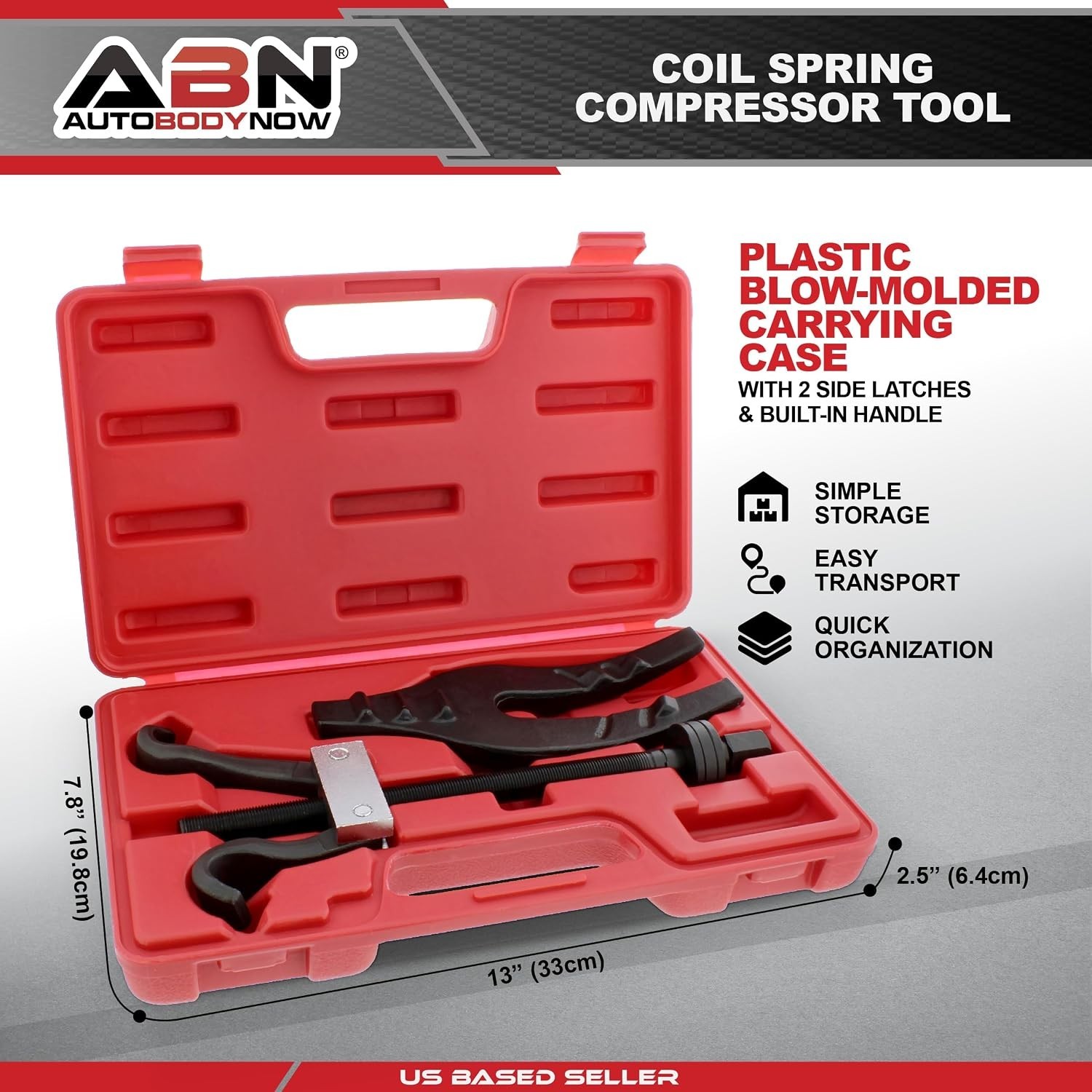 Coil Spring Compressor Tool - Heavy-Duty Metal