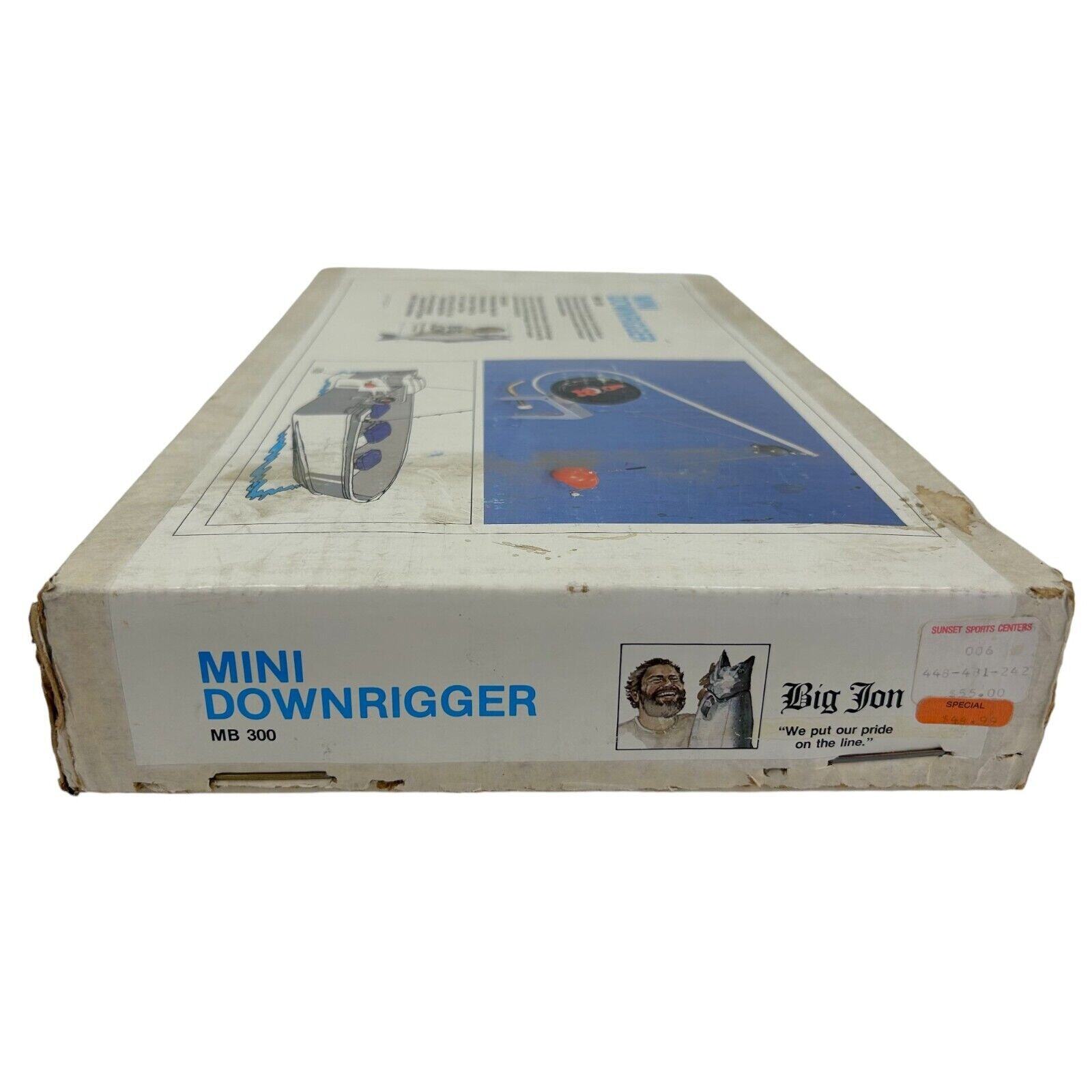 Big Jon Manual Mini Downrigger MB 300 with Steel Line and Coated Cannonball NEW