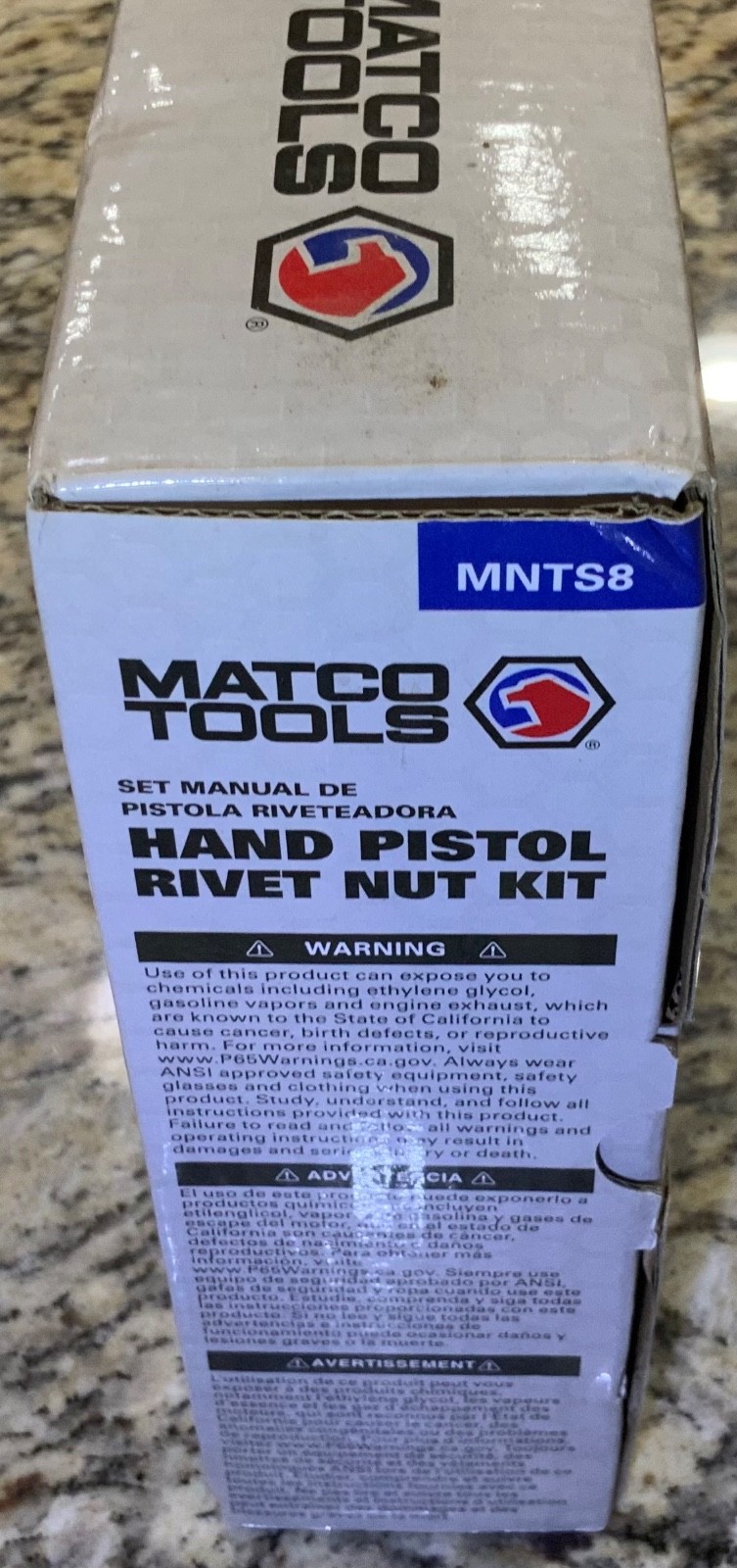 Matco Tools Hand Riveter Rivet Nut Kit Sets SAE & Metric Rivets NOS New Open Box