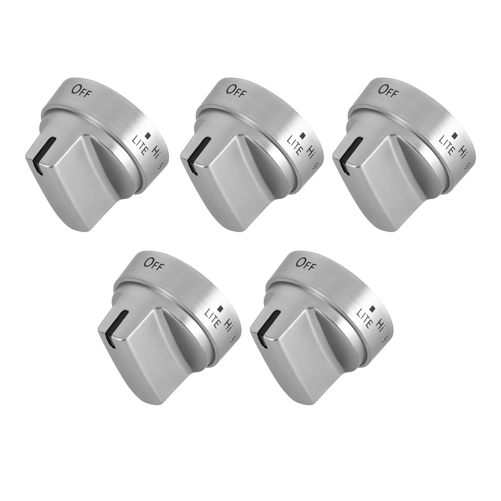 Easy Installation 5PCS Control Knob for GE Gas Range Stove Replacement Part