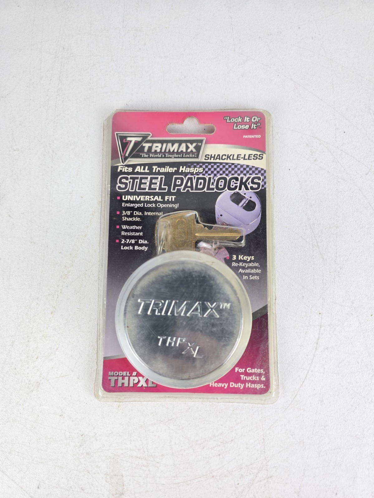 Trimax Maximum Security Hidden Shackle Lock Padlock Part Number: THPXL