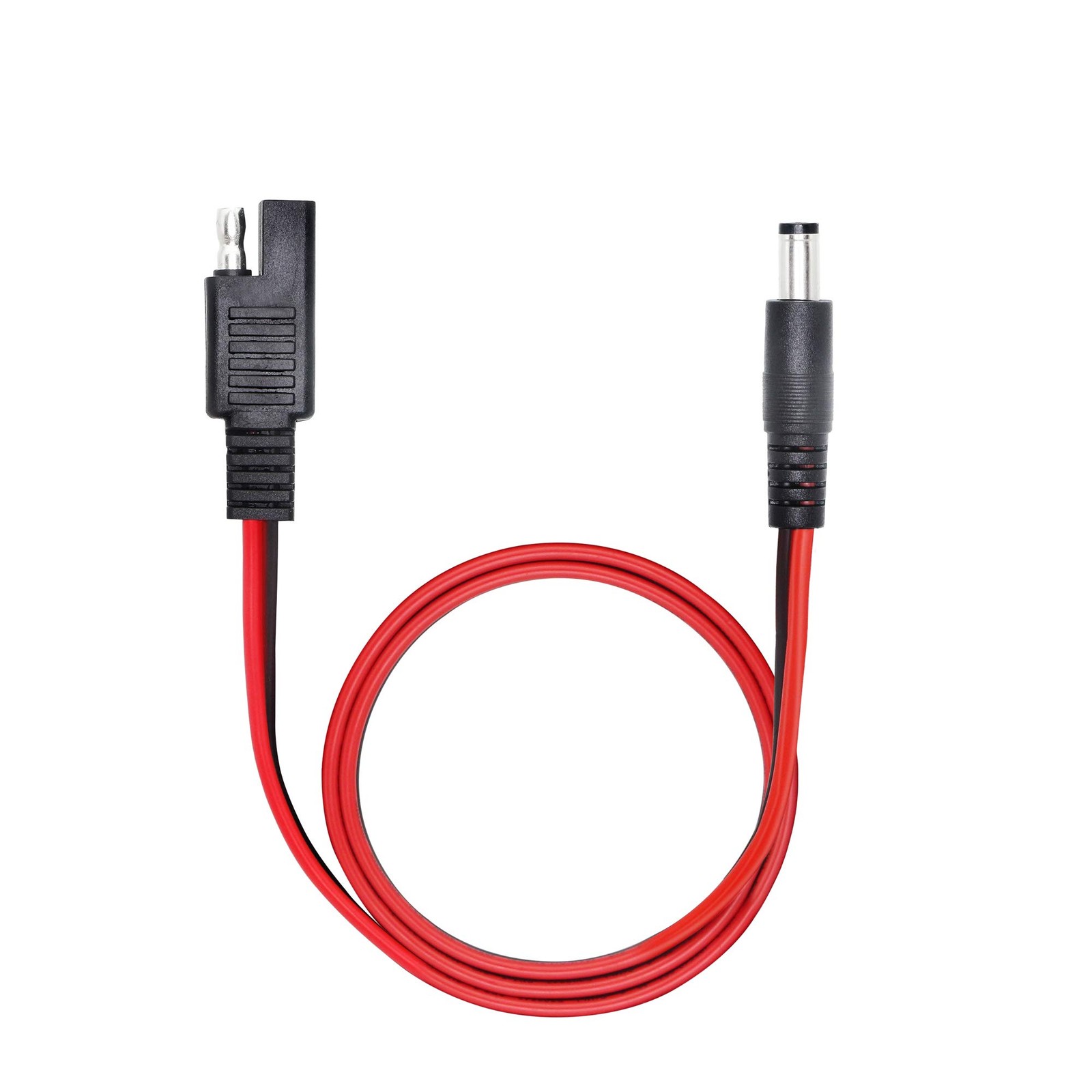 PNGKNYOCN 3.2 Feet 18AWG SAE Plug to DC 5.5x2.1mm Male Converter Adapter Cabl...