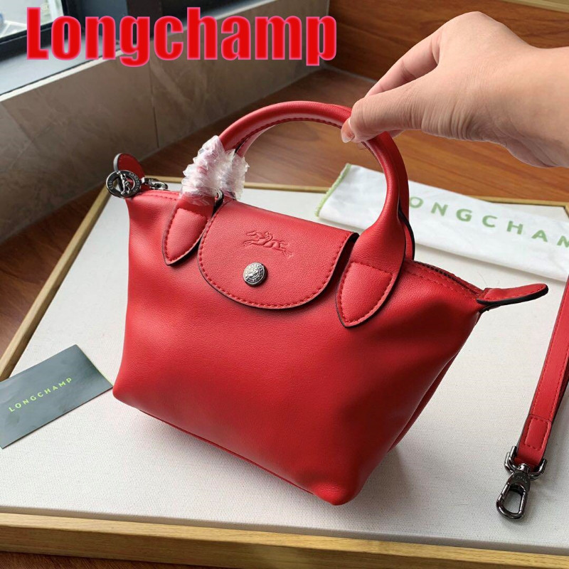 Longchamp Longchamp XS Leather 2way Tote Shoulder Red New From Japan