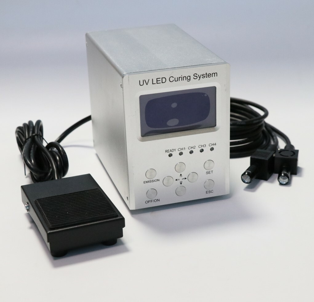 4 Heads 365nm UV LED Spot Curing Light Source UV Irradiation Curing Machine Equi