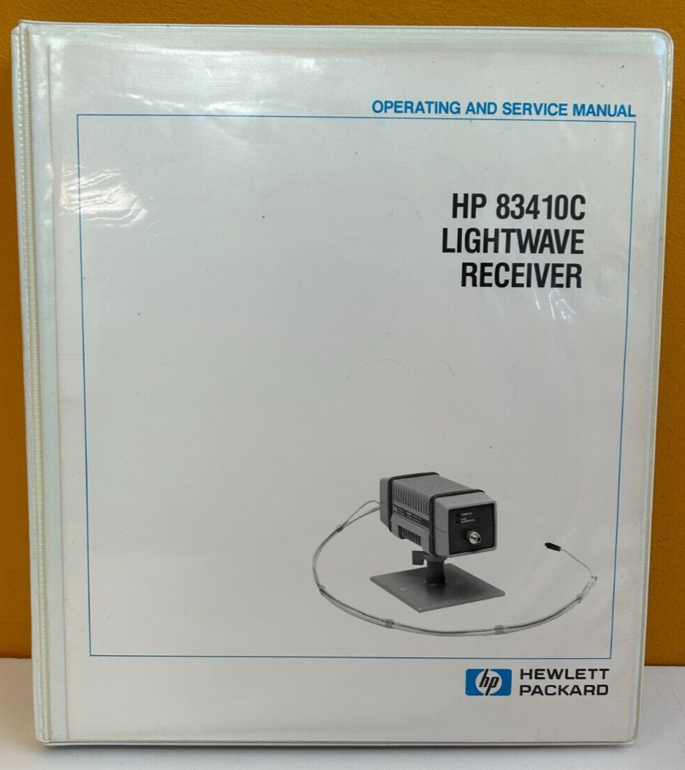 HP / Agilent 83410-90014 HP 83410C Lightwave Receiver Oper. & Service Manual.
