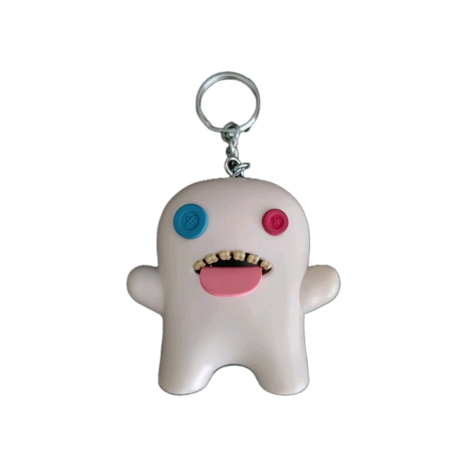 Fuggler Vinyl Keychain Series 2 Oogah Boogah White Ultra Rare Fun Collectible