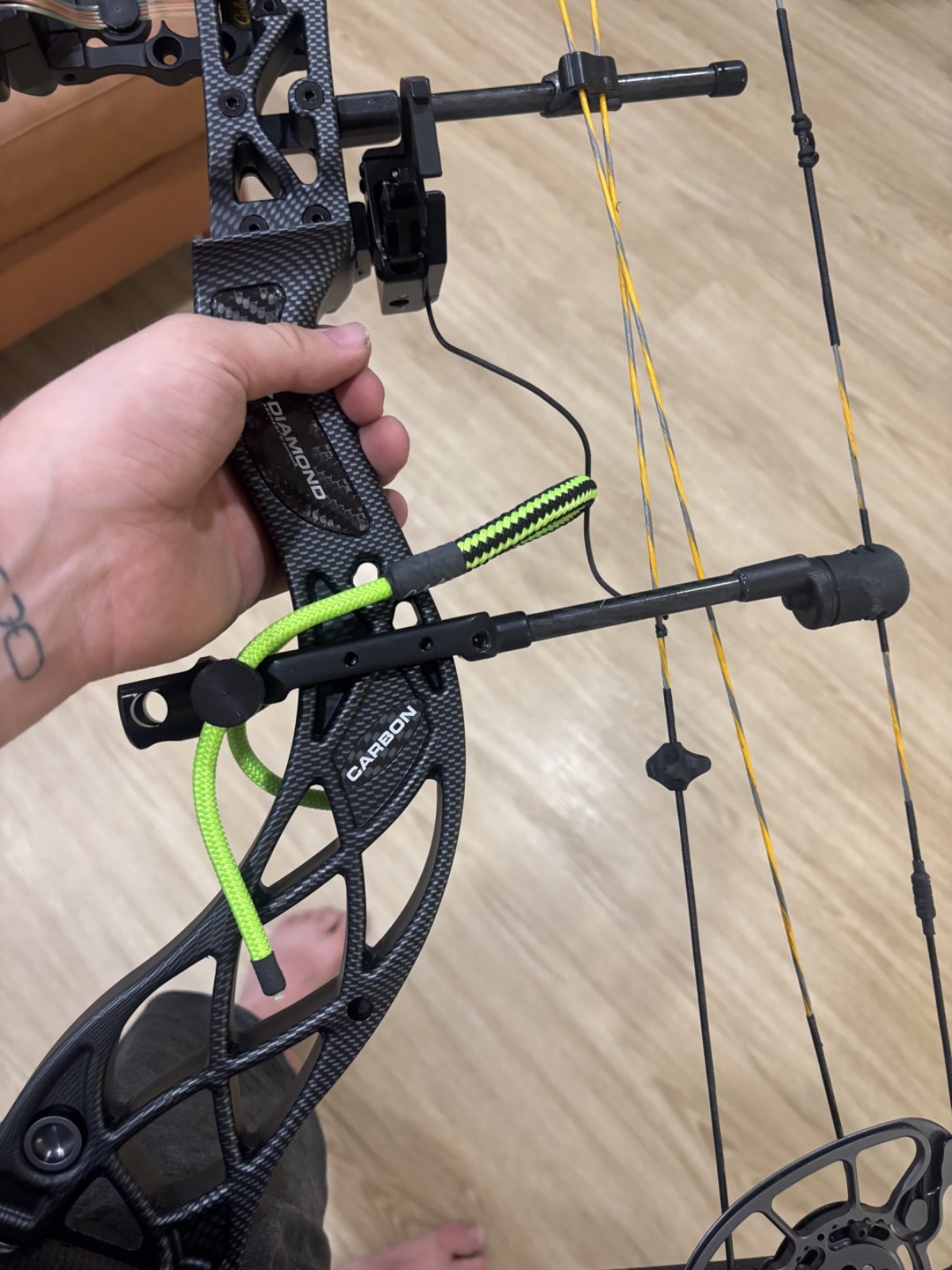 Diamond Archery Deploy SB Carbon Compound Bow Package & Trophy Ridge Accessories
