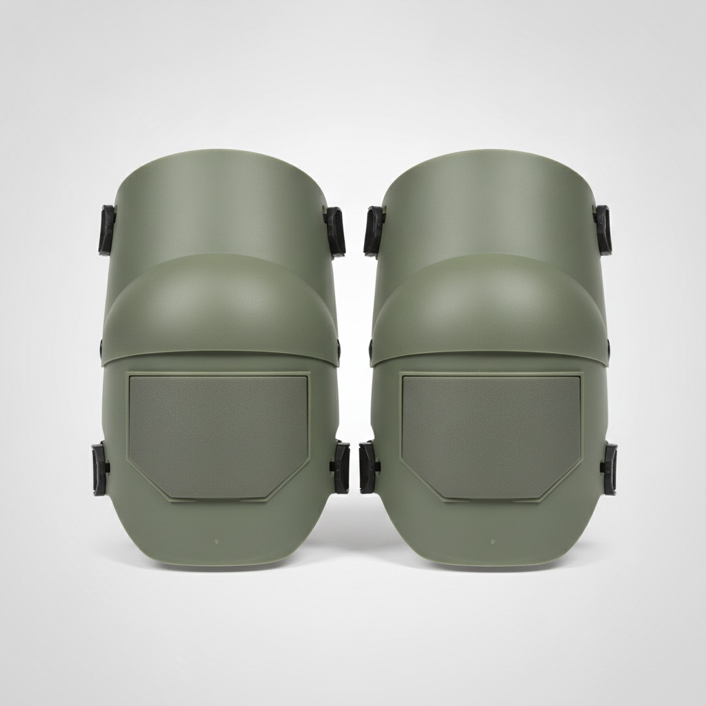 Tactical OD Green Hard Shell Knee Pads Protective Military Airsoft Gear
