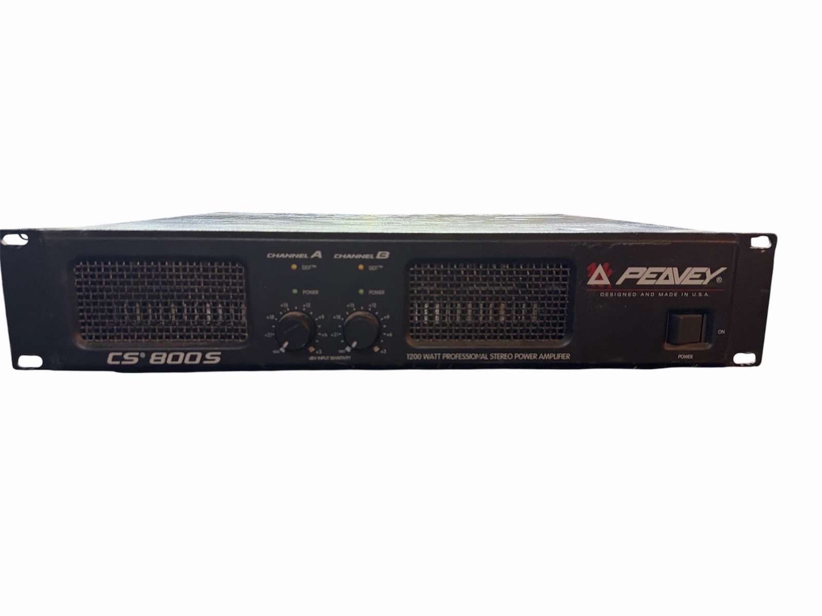 PEAVEY CS800S RACK GEAR 1200W POWER amplifier -SOLD AS DESCRIBED, READ.