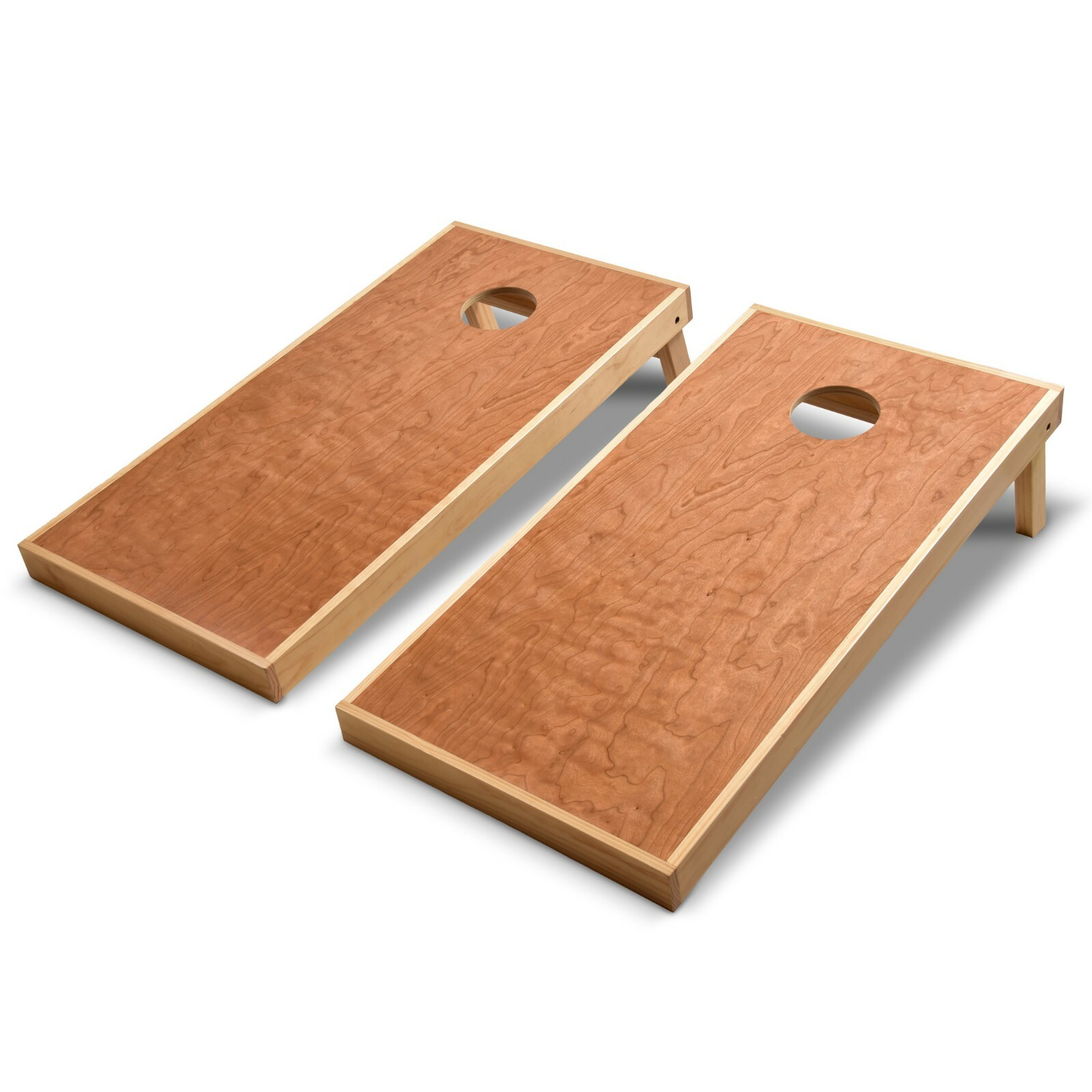 GoSports 4’ x 2’ Customizable Premium Grade Bags Toss Boards - Cherry Wood Build