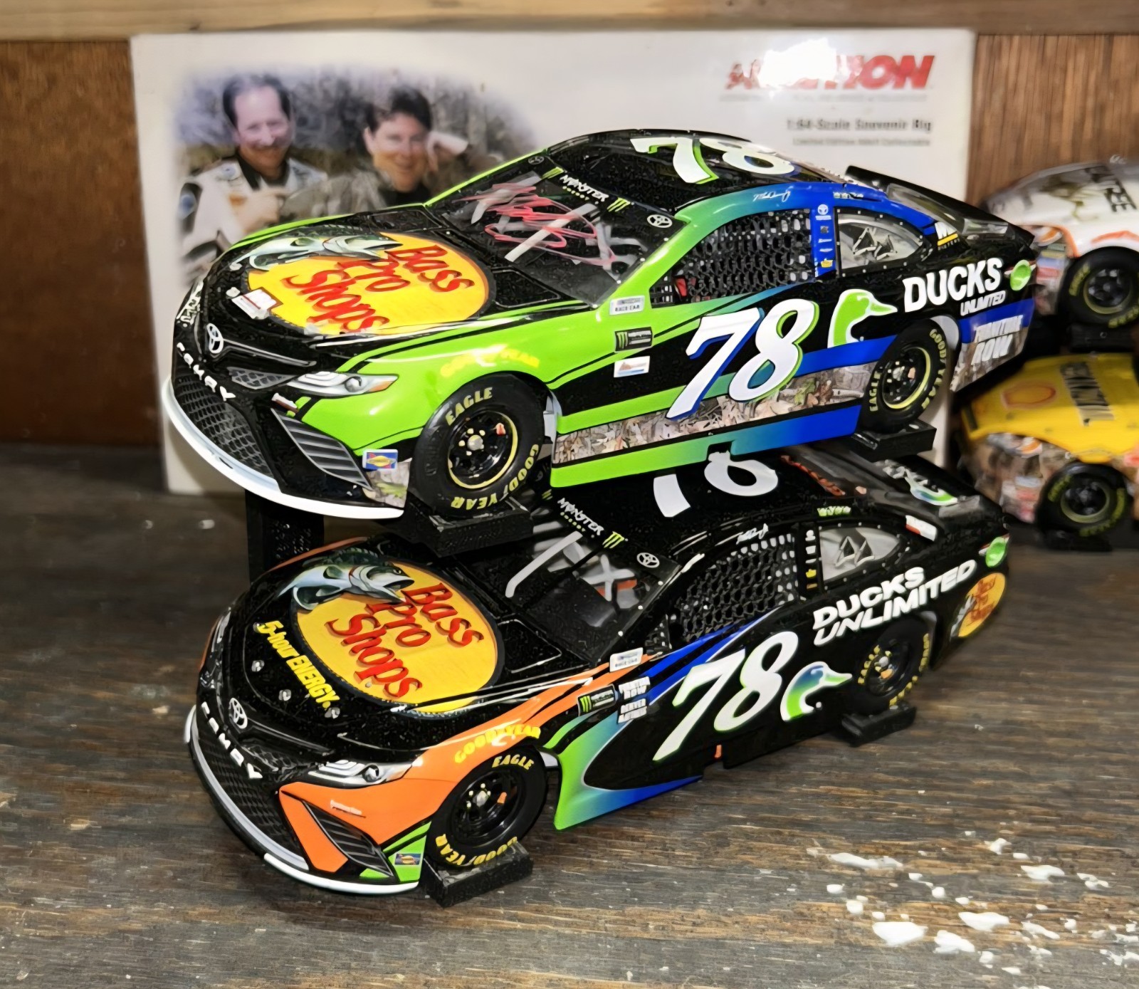 2 Tier 1:24 Black Nascar Diecast Display Stand (PLA+)