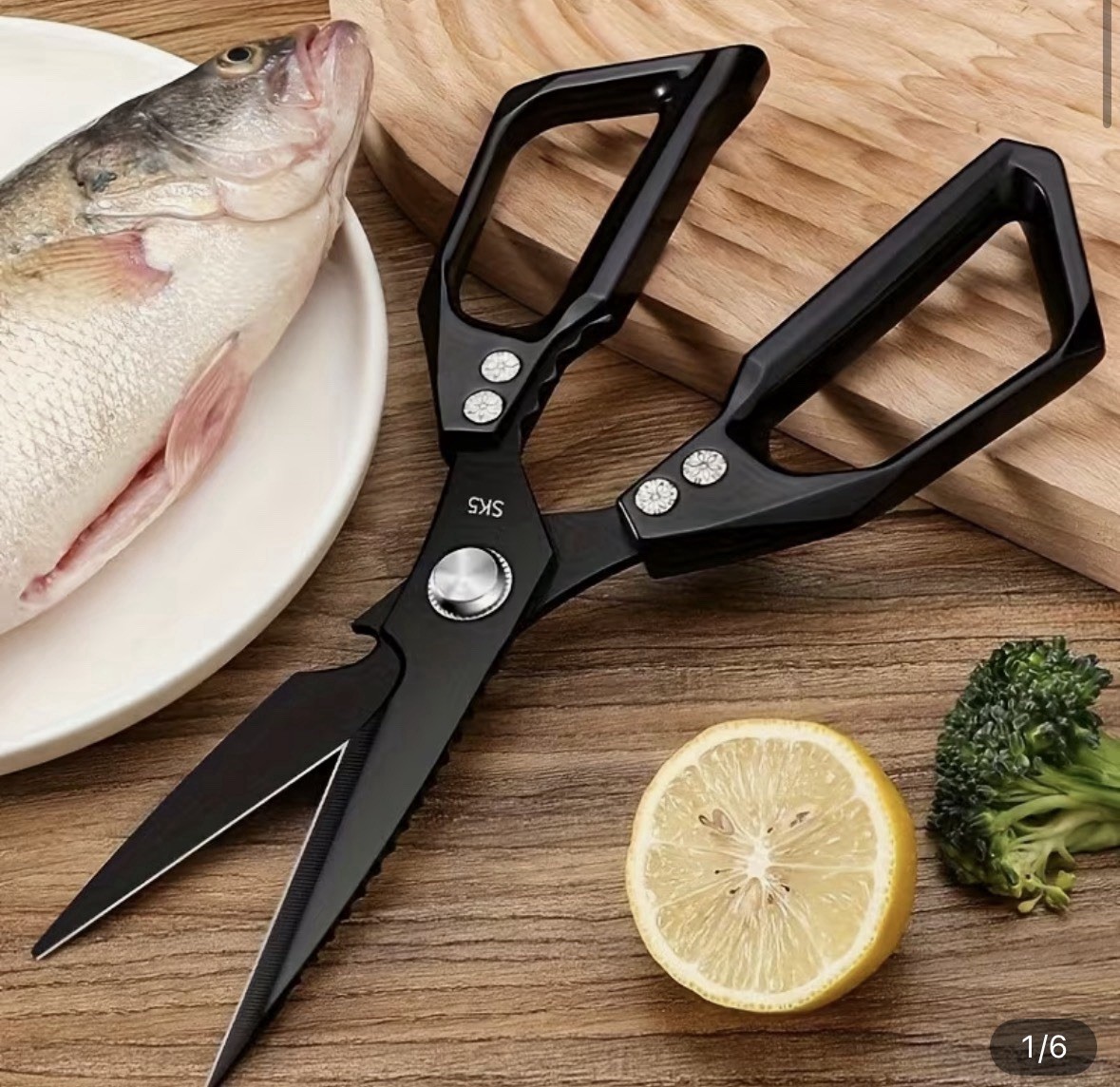 Stainless Steel Kitchen Shears Heavy Duty Multipurpose Scissors – Large Handle