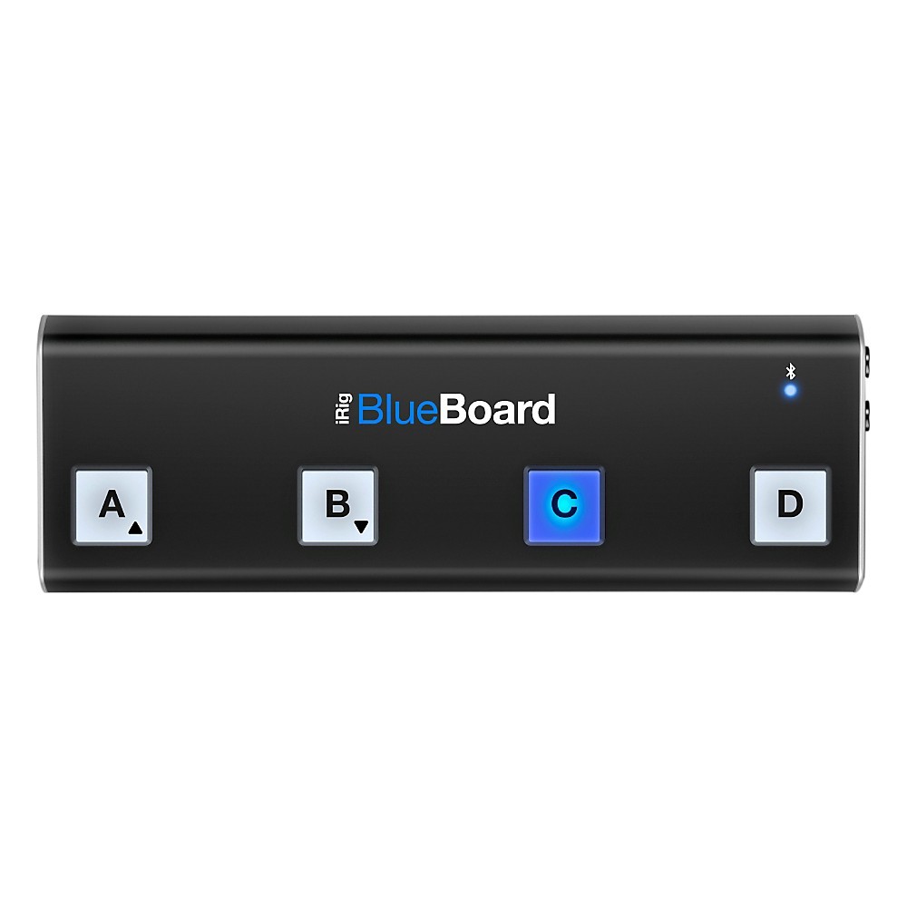 IK Multimedia iRig BlueBoard Bluetooth Wireless MIDI Footcontroller iOS and Mac