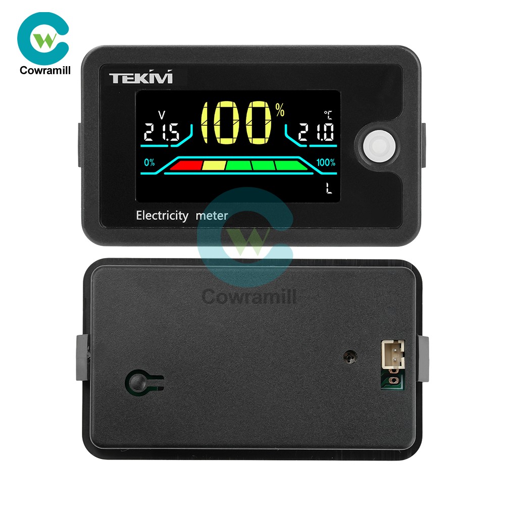 DC 8-100V LCD Digital Voltage Tester Battery Capacity Percentage Indicator Meter