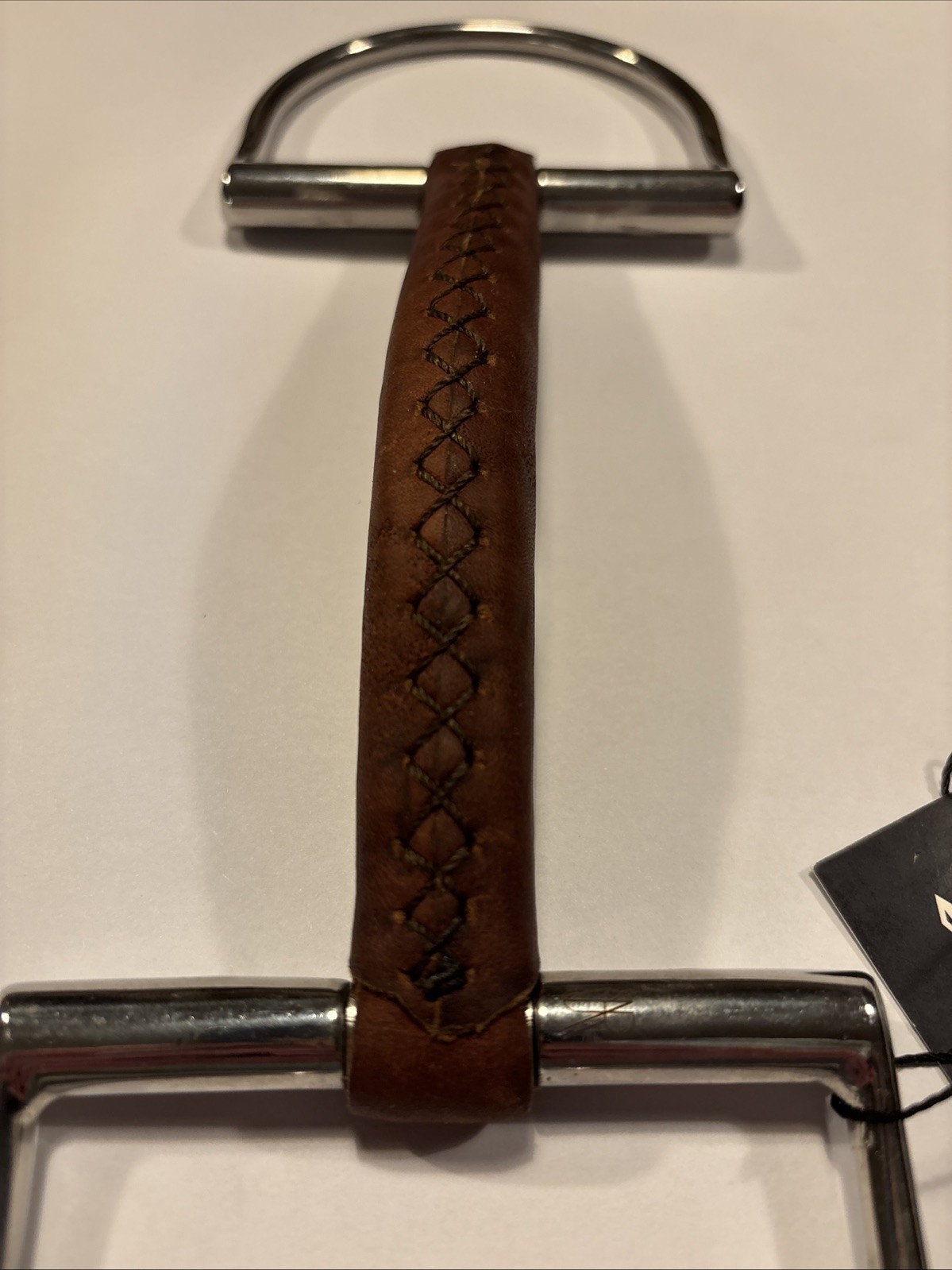 AJR Leather Weaver Covered D-Ring Bit. READ