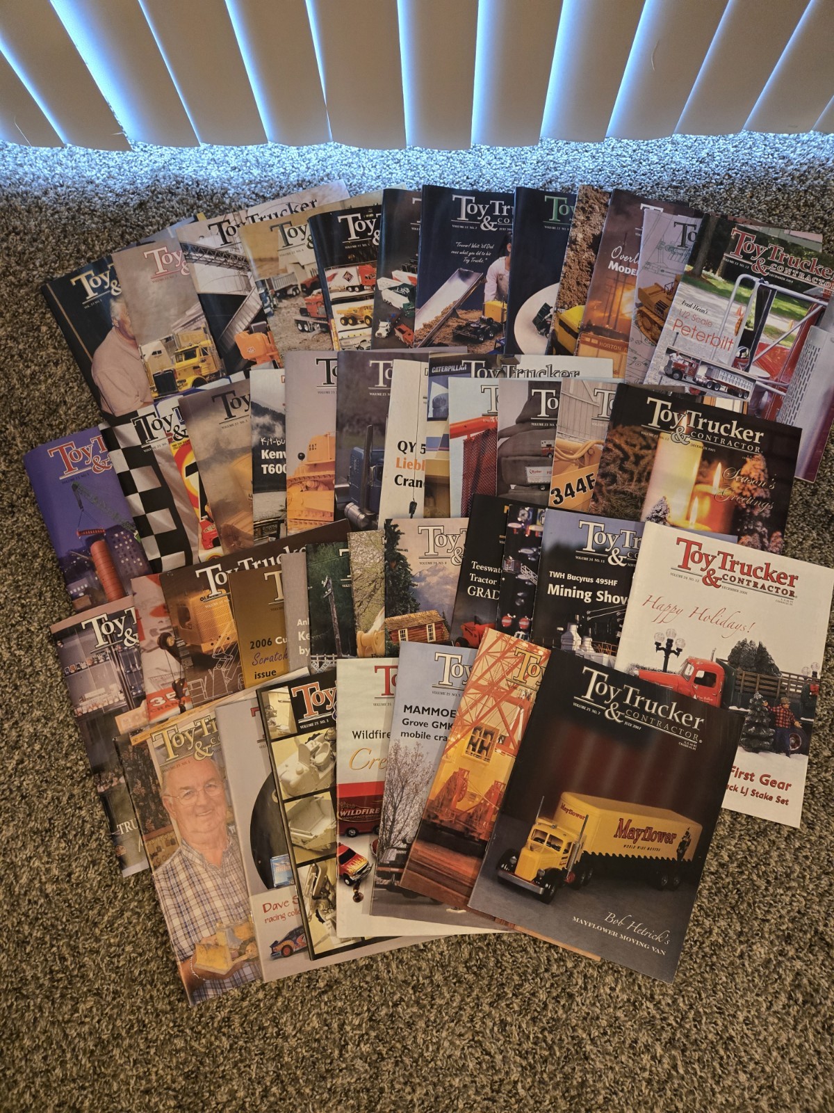 Lot of 43 2004-2007 Toy Trucker & Contractor Magazines Jan. 2004 - July 2007
