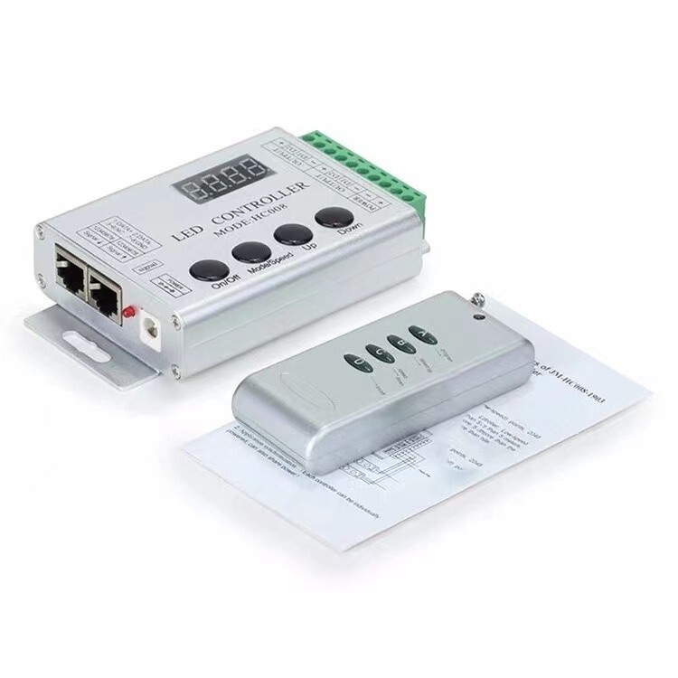 DC 5V 12V 24V 4Keys HC008 programmable rgb led pixel controller 133 effect modes