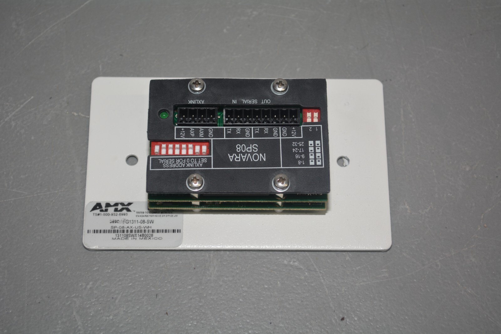 ^ AMX FG1311-08-SW 8-Button Control Pad #X1270