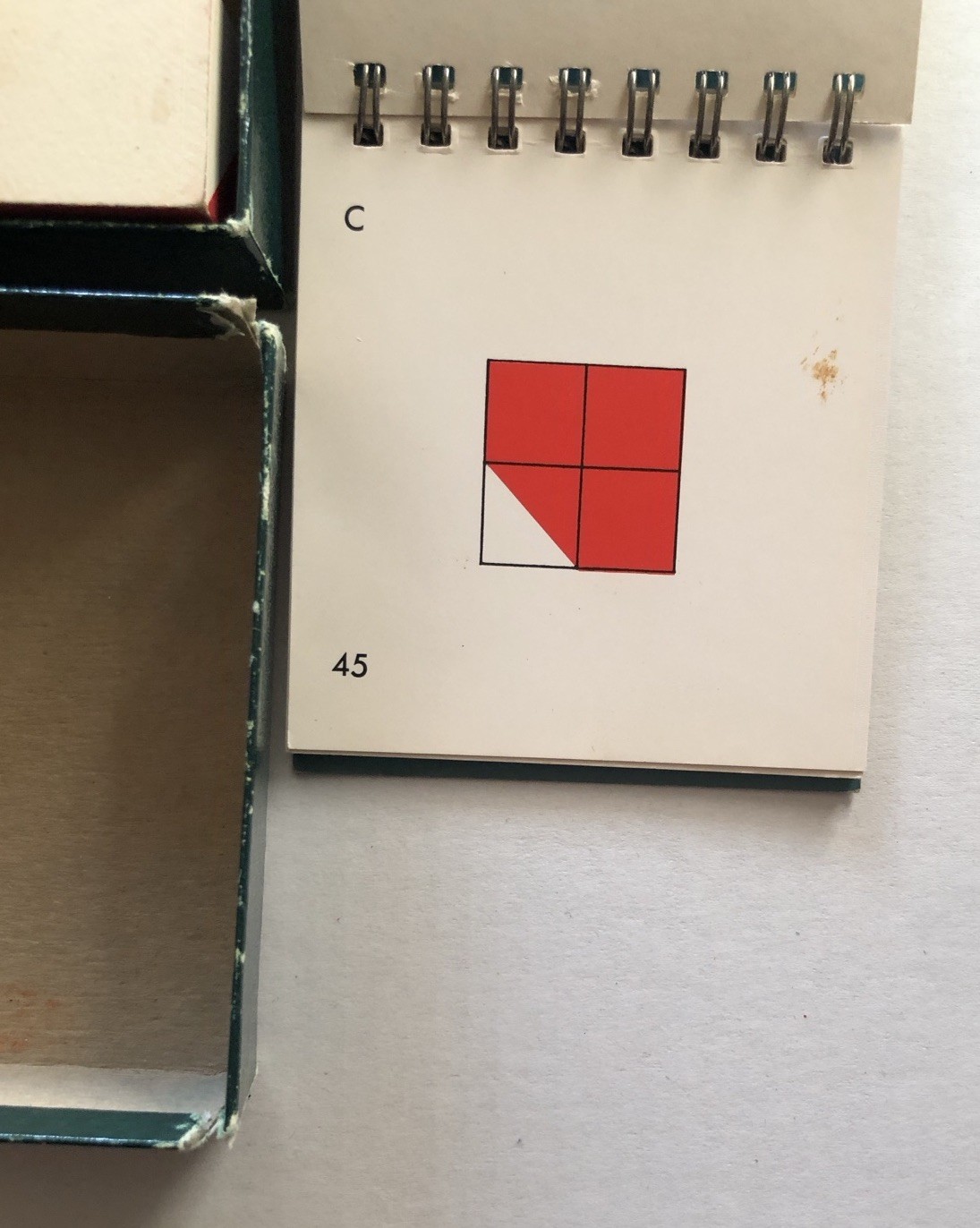 Vintage WISC ARITHMETIC PROBLEMS 14 15 16 Booklet , Block Design Cubes Box