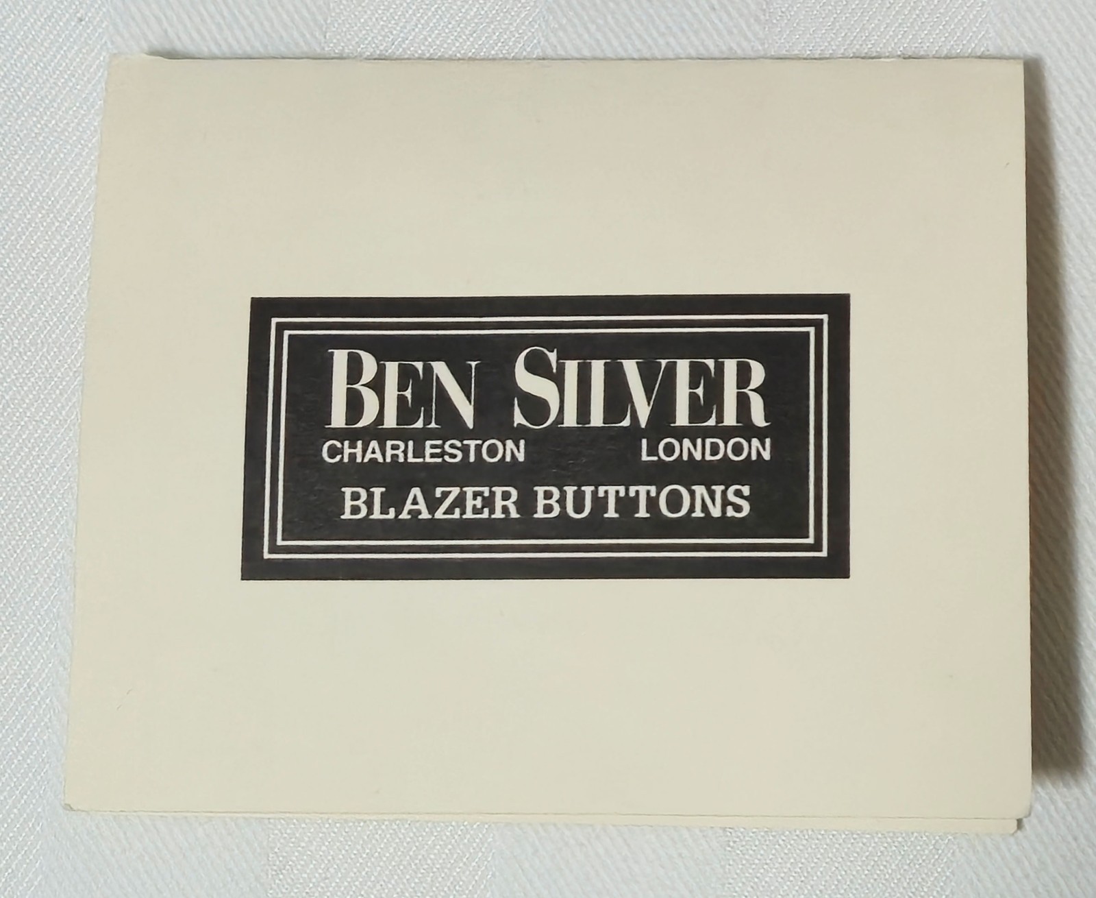 BEN SILVER 6 BLACK & GOLD W/ SHEILD BLAZER BUTTONS PARTIAL SET NEW IN BOX + CARD
