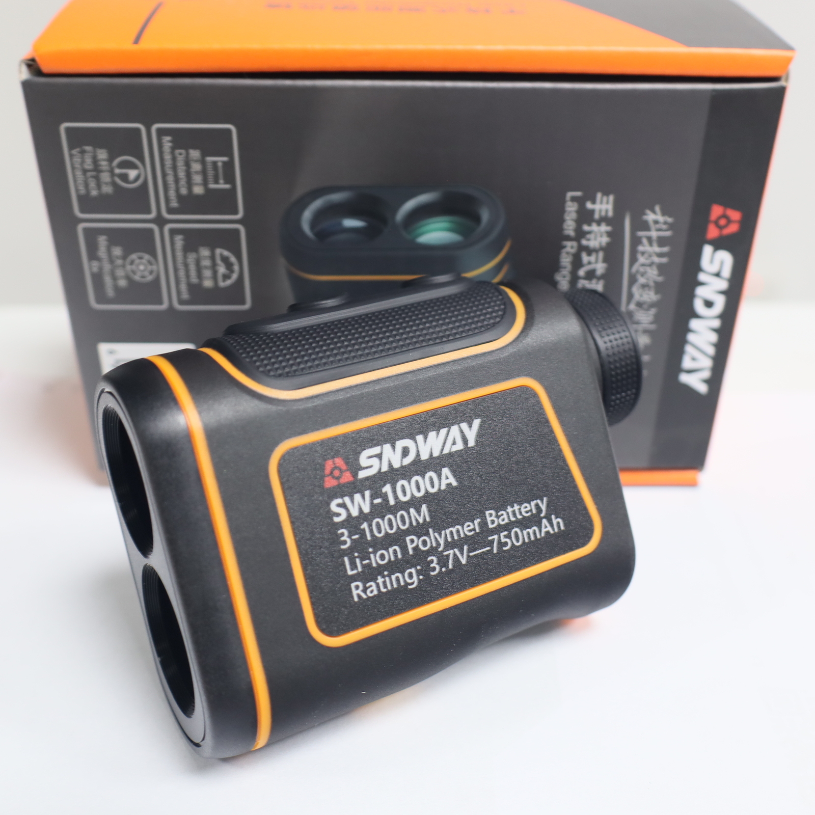 Digital Distance Meter Hunting Monocular Golf Rangefinder LCD Display Tape Measu