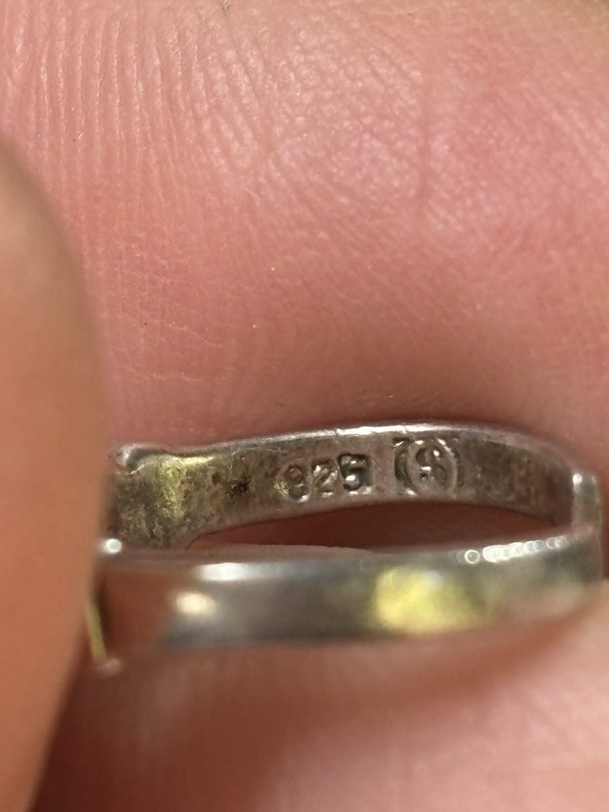 925 Sterling Silver Adjustable Toe Ring With Open Wave Design And Maker Mark