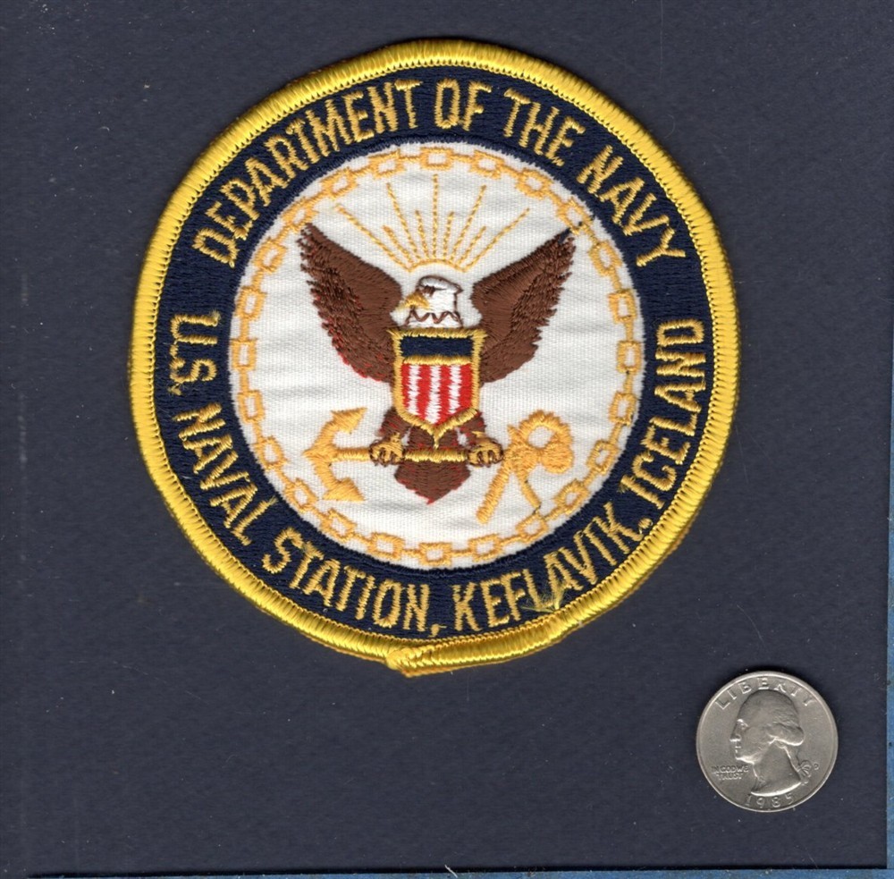 Original Naval Station Keflavik ICELAND Department US Navy Base Squadron Patch