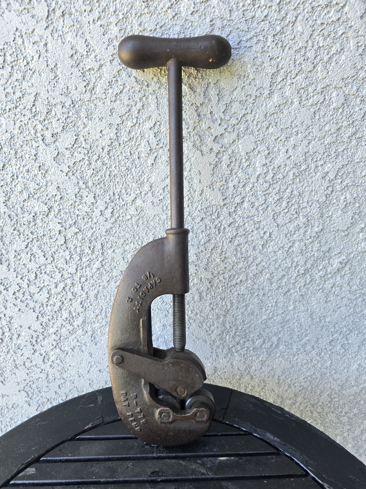 Vintage Nye Pipe Cutter Universal No 2 capacity 1/8 - 2" One Wheel Or 3 Wheel