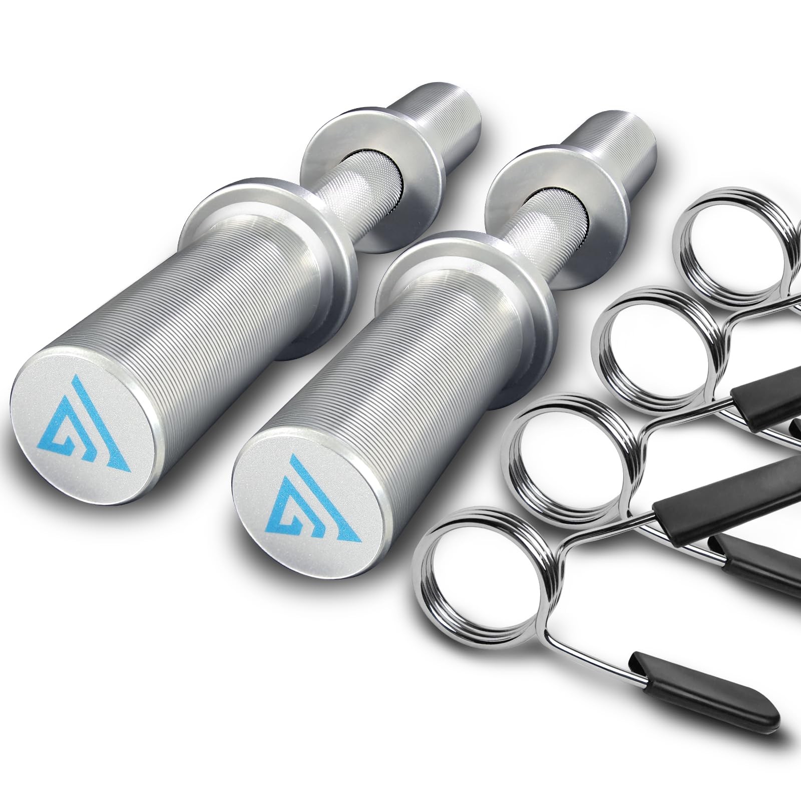 16" Olympic Dumbbell Handle, Dumbbell Bar for 2inch Olympic Weight Plates, Lo...