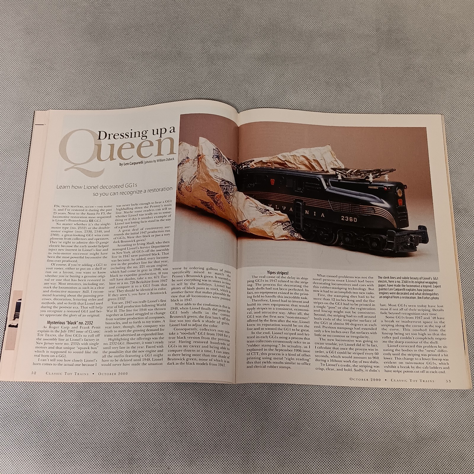 Classic Toy Trains Magazine October 2000