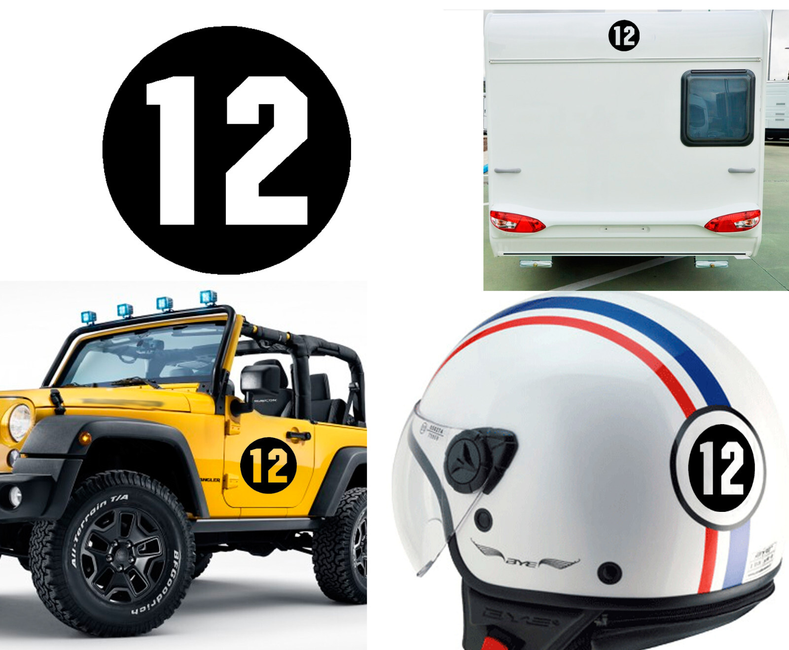 Number 12, Sticker Vinyl Version Via