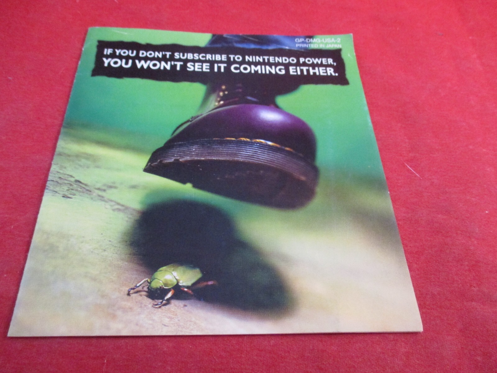 "You Won't See It Coming Either" Game Boy Nintendo Power Insert GP-DMG-USA-2 #R