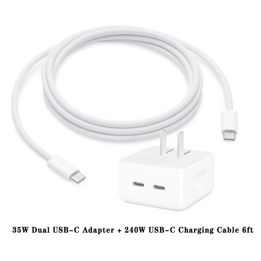 40W/35W Fast Charger For iPhone 17 16 15 14 13 12 11 Pro USB-C Adapter PD Cable