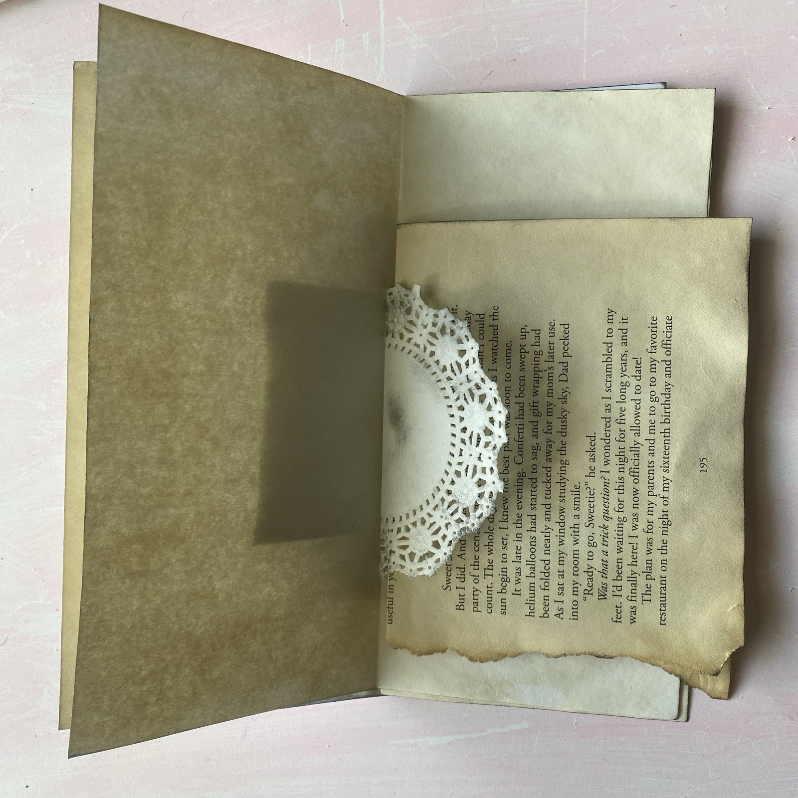 3pc Junk Journal Pages ✿ Handmade Paper Signatures Collage & Bookbinding