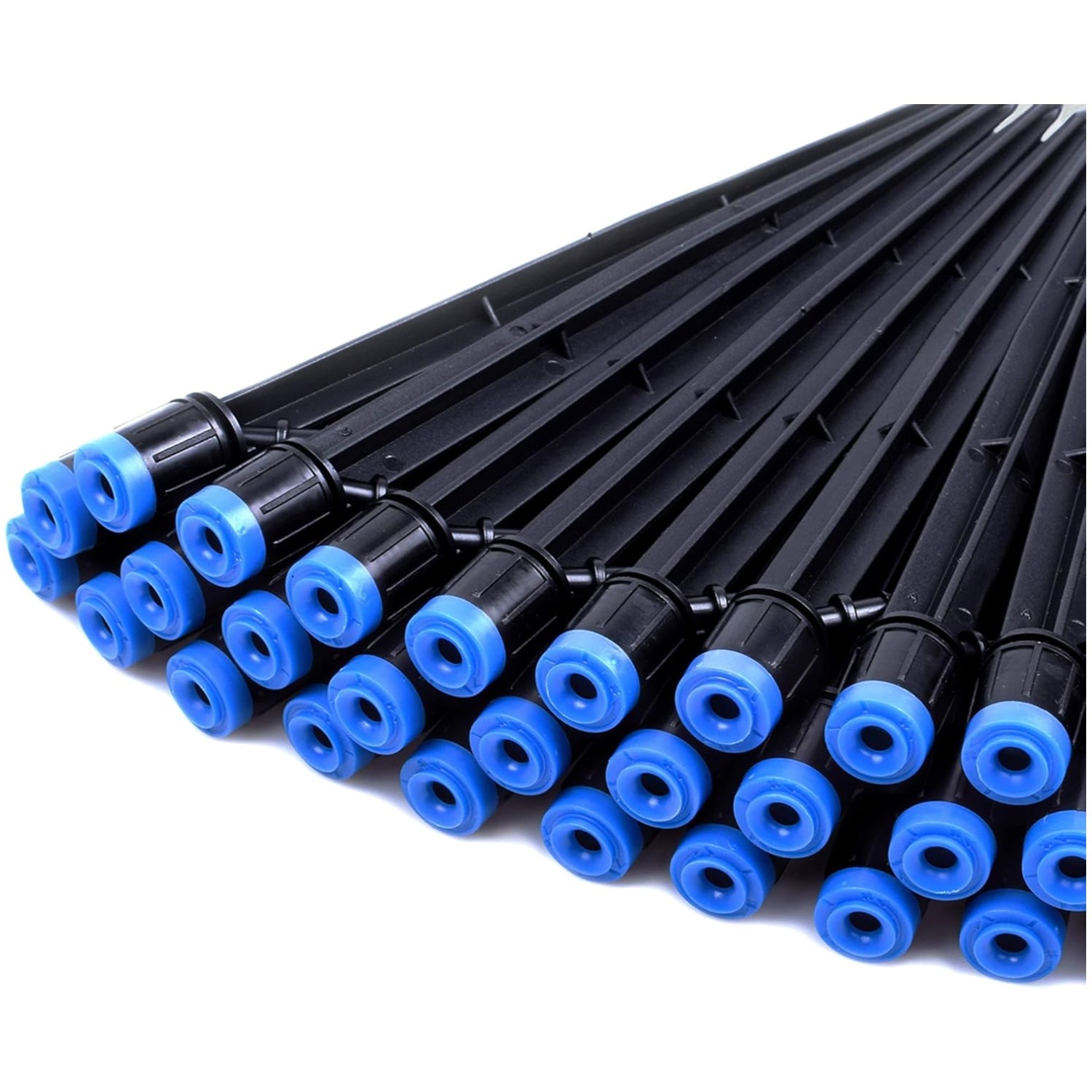 50PCS Adjustable Drip Emitters - Fan-Shaped Sprayers for 360° Garden Irrigation