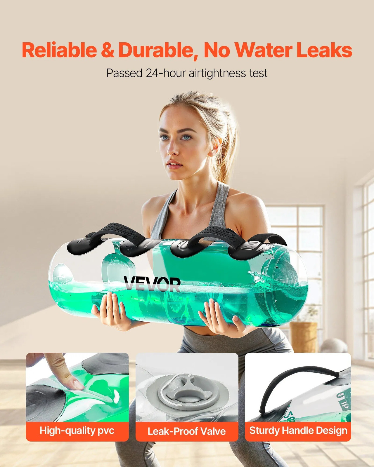 Water Weights Aqua Bag, Large Aqua Bags for Workout, 50 lbs Adjustable Portable