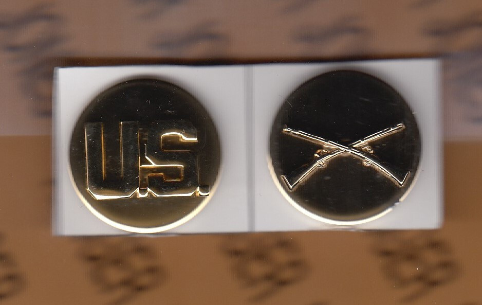 US ARMY Enlisted Infantry Branch BOS dress uniform badge set c/b NEW