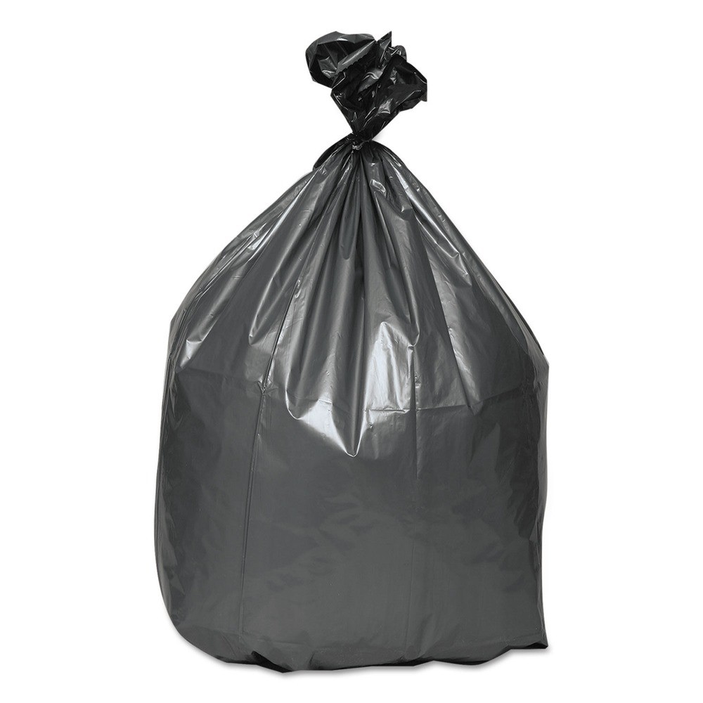 Platinum Plus PLA5525 39" x 56" 60-Gal 1.55 mil Can Liners - Gray (25/CT) New