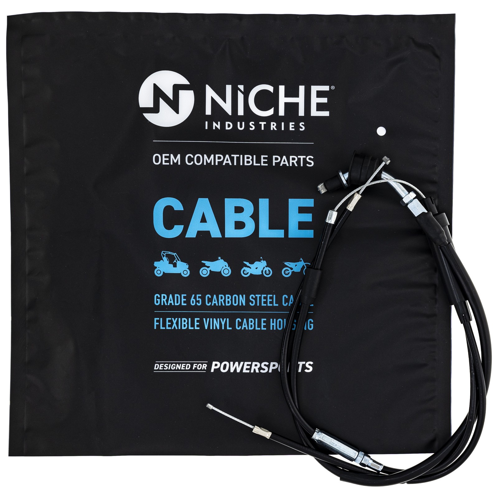 NICHE Throttle Cable for Yamaha PW50 26311-10-00 26312-10-00 26321-10-00