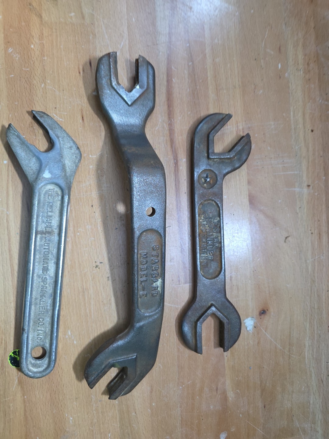 3 vintage sprinkler wrench