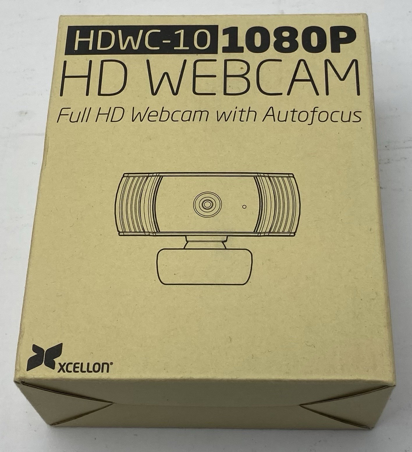 Xcellon HDWC-10 Full HD 1080p Webcam USB Plug & Play New Streaming Camera